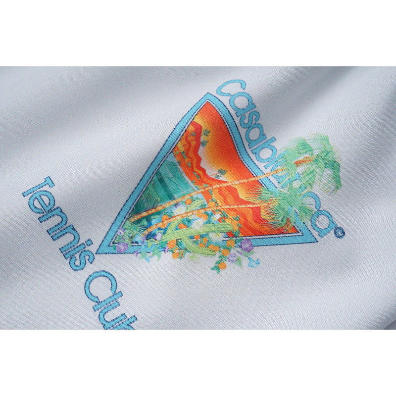 Casa Tennis Club Palm Court Heritage Silk Shirt & Shorts Set