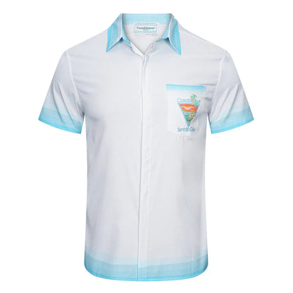 Casa Tennis Club Palm Court Heritage Silk Shirt & Shorts Set