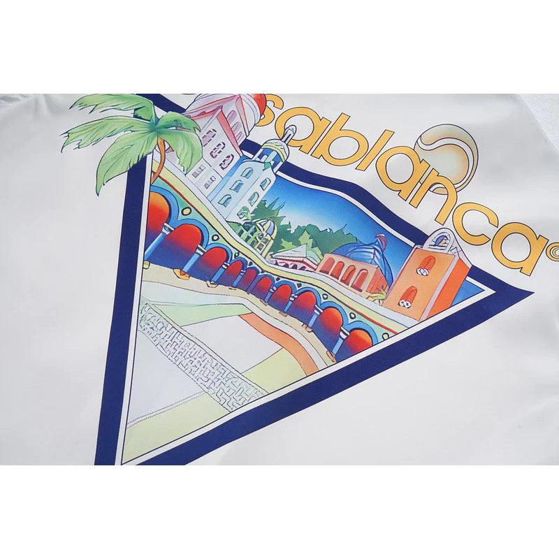 Casa Tennis Club Palm Court Heritage Silk Shirt & Shorts Set