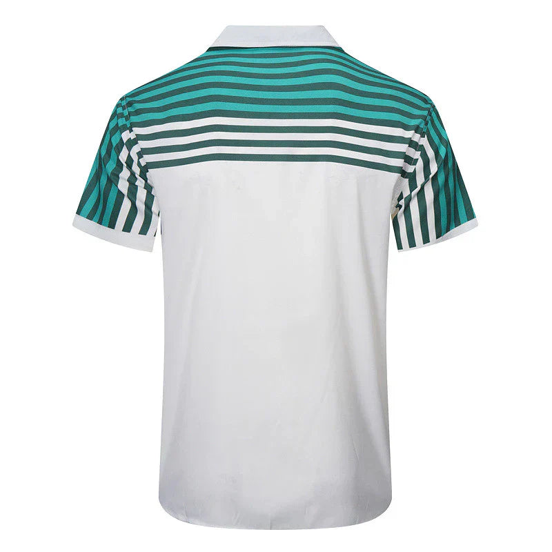 Casa Tennis Marina Bay Classic Silk Shirt & Shorts Set