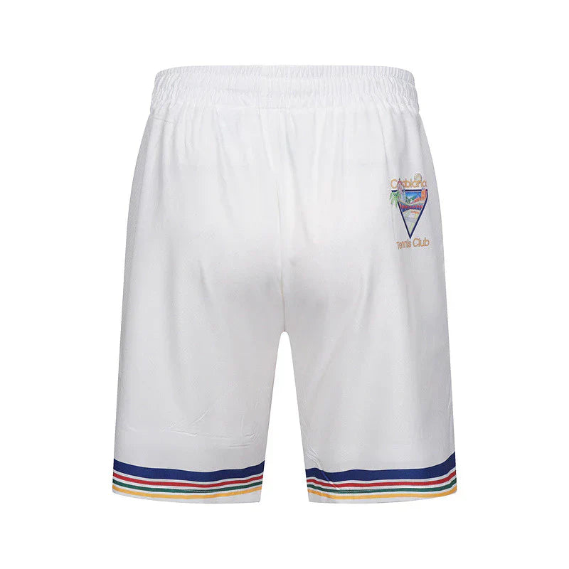 Casa Tennis Club Palm Court Heritage Silk Shirt & Shorts Set