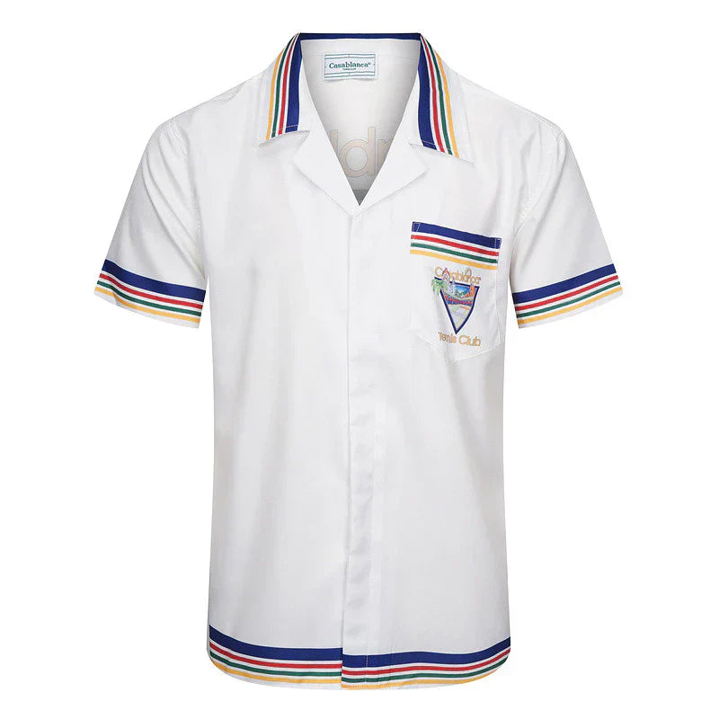 Casa Tennis Club Palm Court Heritage Silk Shirt & Shorts Set