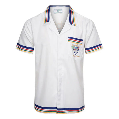 Casa Tennis Club Palm Court Heritage Silk Shirt & Shorts Set