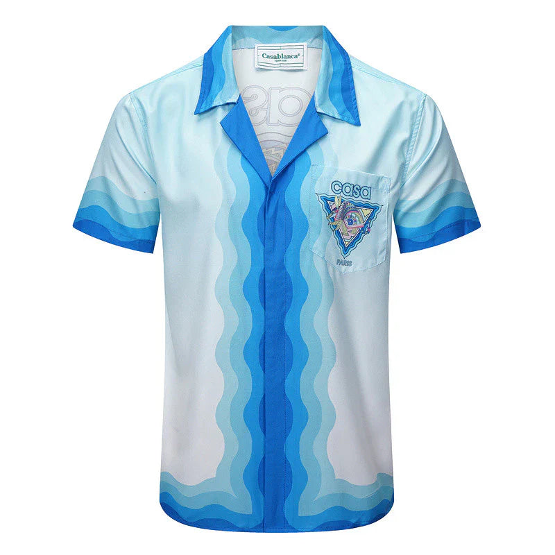 Casa Paris Riviera Silk Shirt & Shorts Set