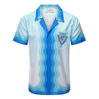 Casa Paris Riviera Silk Shirt & Shorts Set