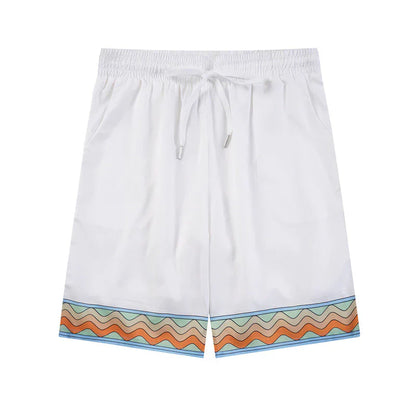 Casa Tennis Club Santorini Horizon Silk Shirt & Shorts Set