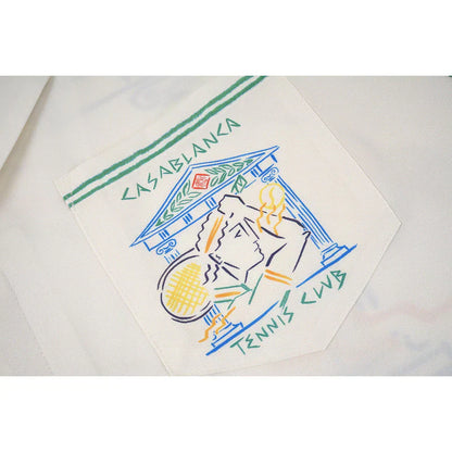 Casa Tennis Club Sunset Coastline Silk Shirt & Shorts Set